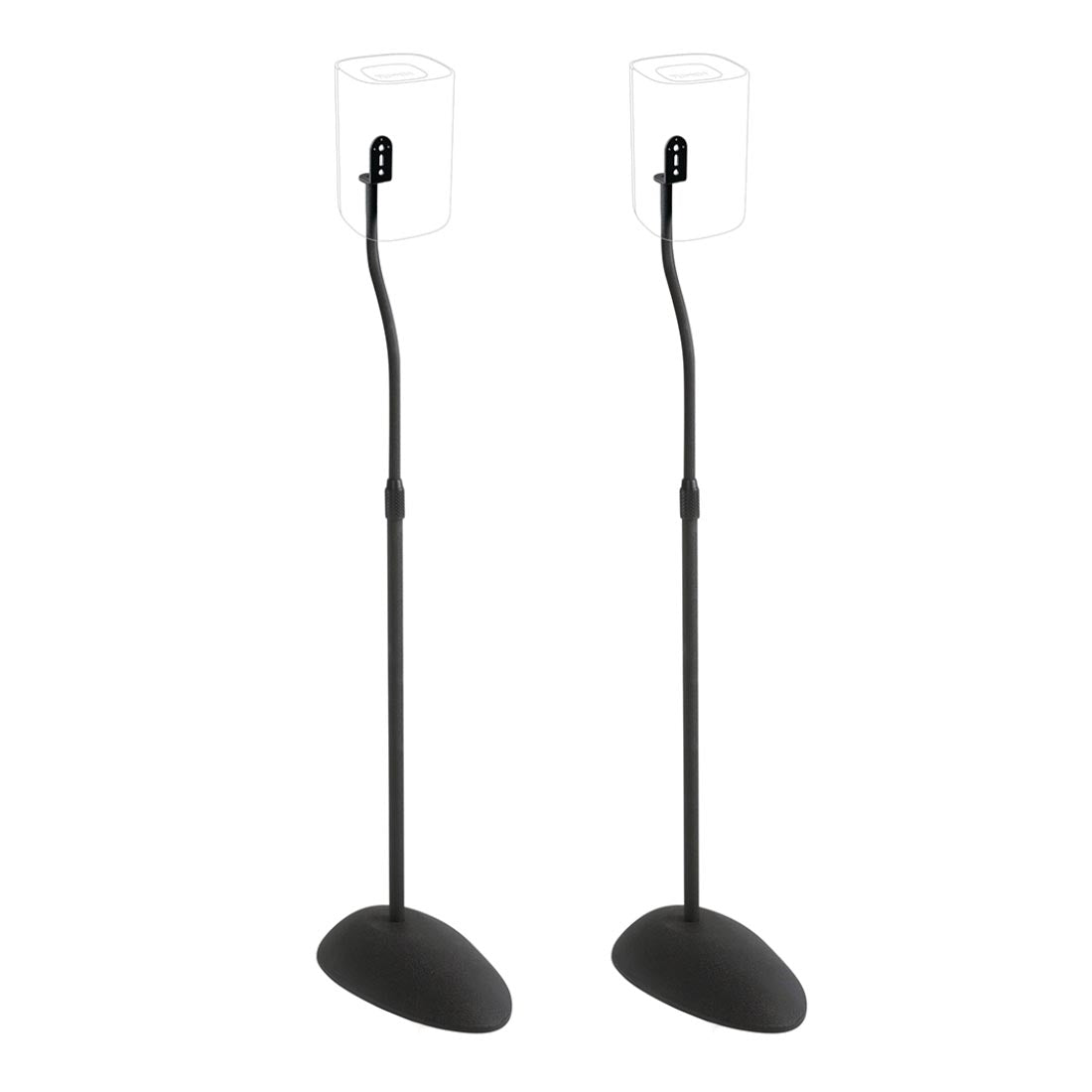 Sanus HTB3-B3 Adjustable Speaker Stands 26"-39" Up To 4 Lbs - Black