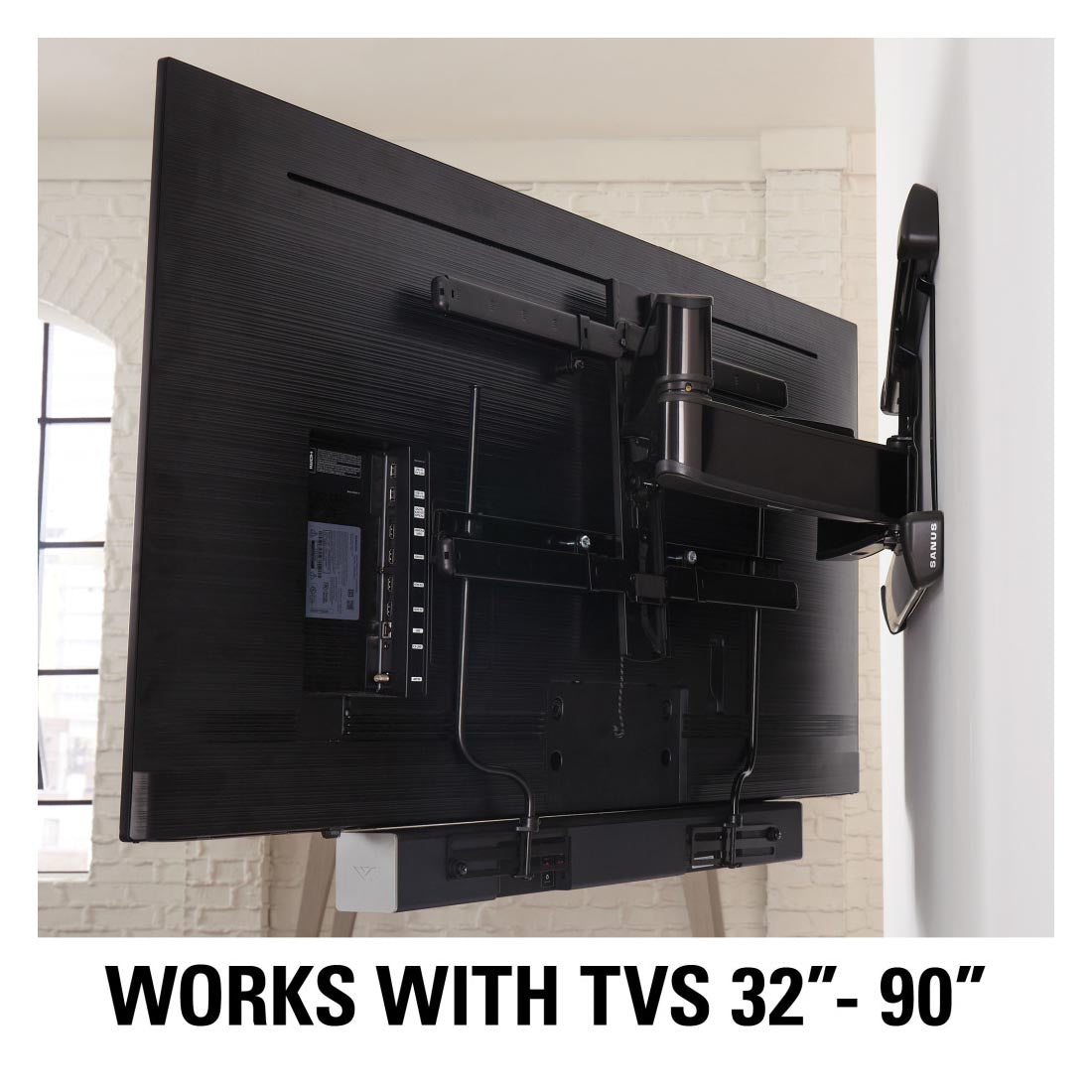 Sanus SASB1-B3 Universal Soundbar Mount Depth Adjustable - Black