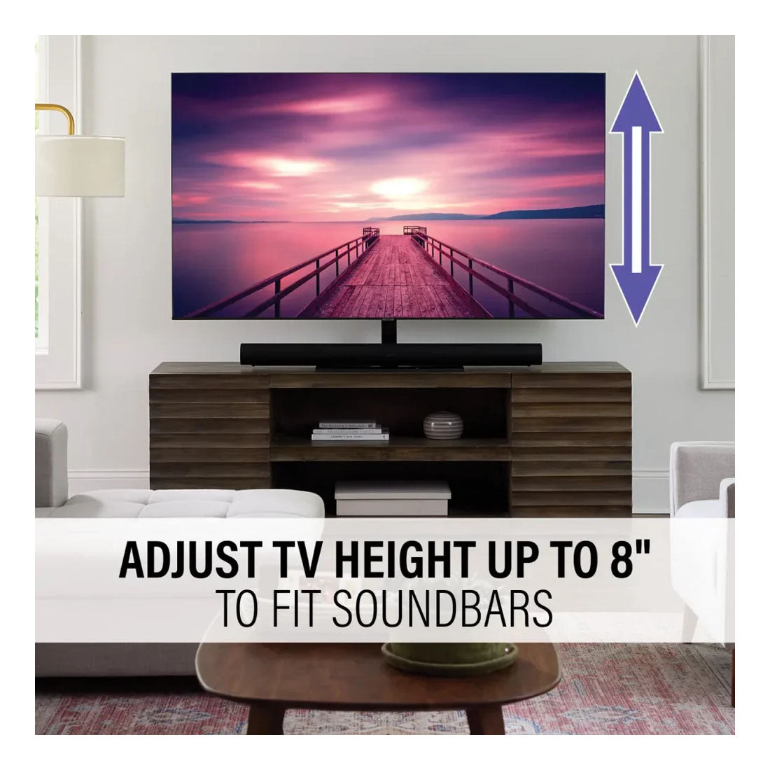 Sanus VSTV2-B3 TV Swiveling Base - Fits TVs 40-86"