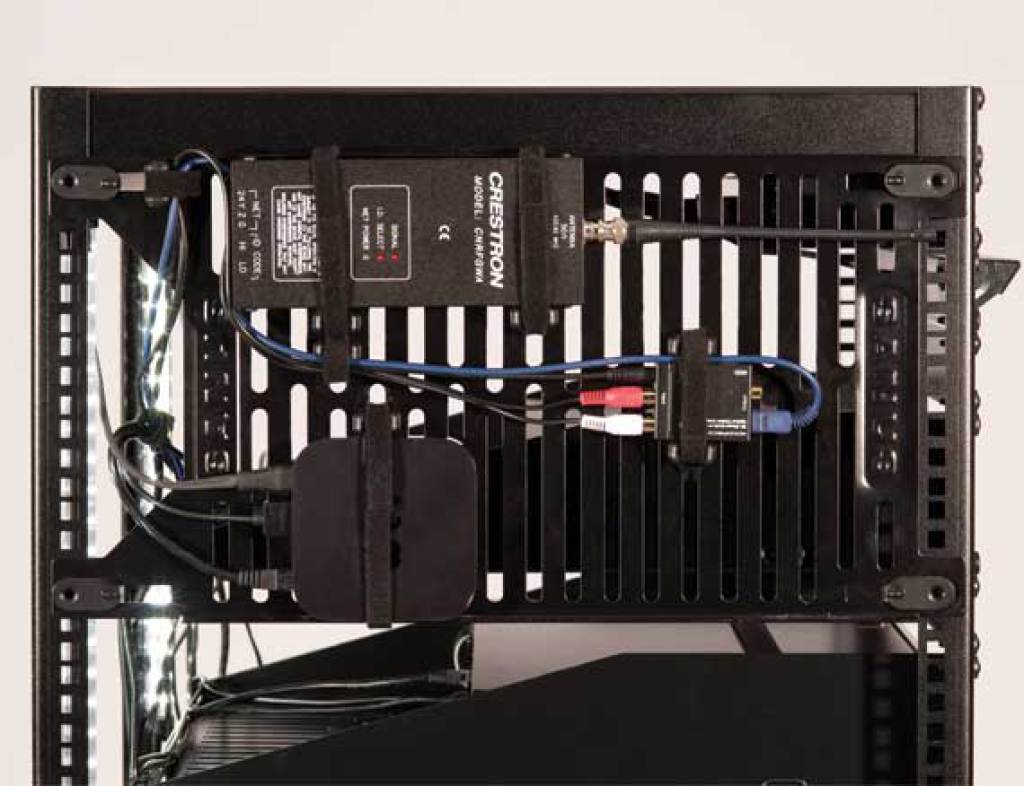 Sanus CASPK-B1 Rack Mounted Small Component Organizer - Gibbys Electronic Superm