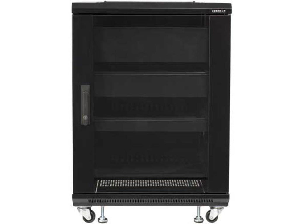Sanus Rack Fan Sanus CFR2115-B1 15U AV Rack Audio Component Rack and Home Theater (CF ...