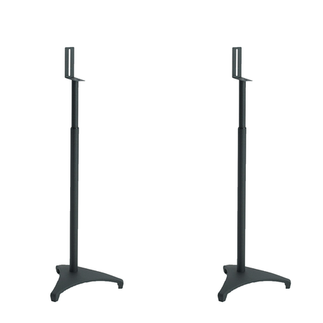 Sanus EFSAT-B1 Adjustable-Height Speaker Stands Pair - Black