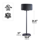 Sanus WSS52 Wireless Speaker Stands for Sonos Five and Play : 5 Speakers - Each