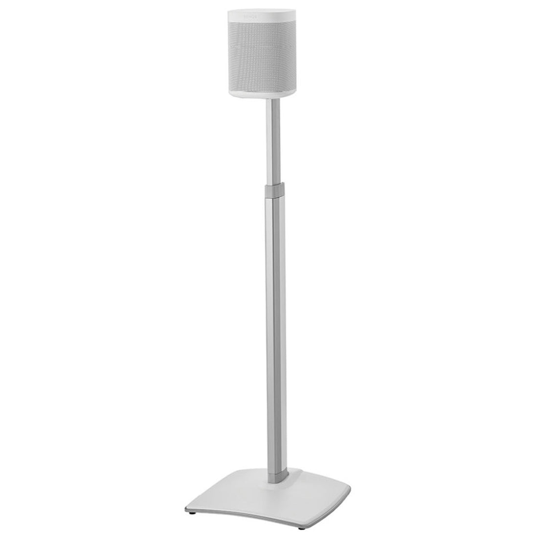 Sanus WSSA2-W1 16" Adjustable Height Speaker Stands for Sonos ONE, Play:1, and Play:3 - White - Each  (OPEN BOX)