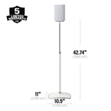 Sanus WSSE1A1 Height Adjustable Speaker Stand for Sonos Era 100 - Each
