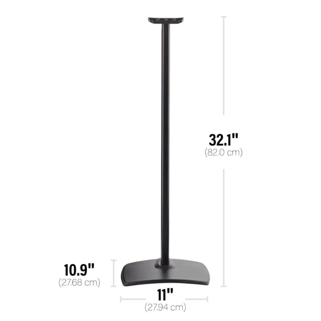 Sanus WSSE32-B2 Speaker Stand for Sonos Era 300 – 32″ Pair  – Black – Open Box