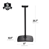 Sanus WSSE3A2 Height Adjustable Speaker Stand For Sonos Era 300 - Pair