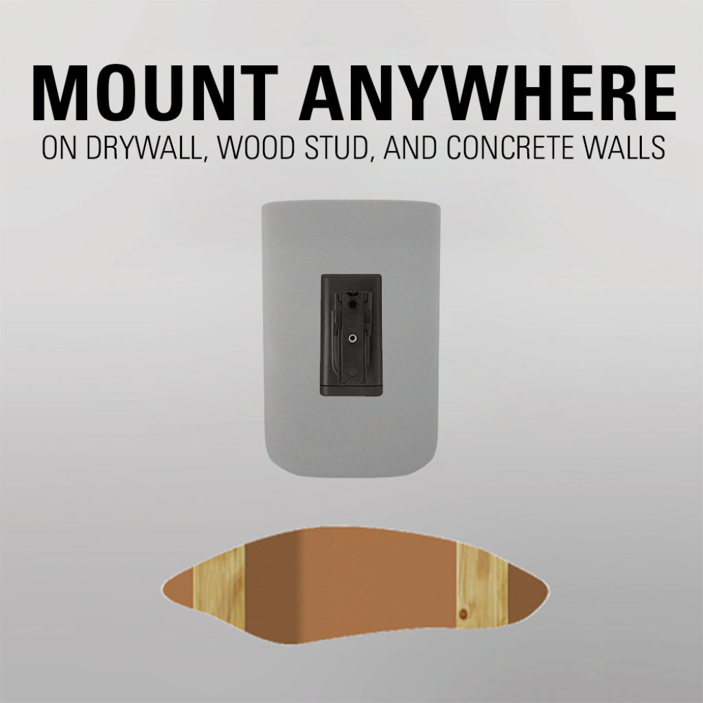 Sanus WSWMU2-B2 Speaker Wall Mounts for Bookshelf Speakers up to 10 lbs - Pair