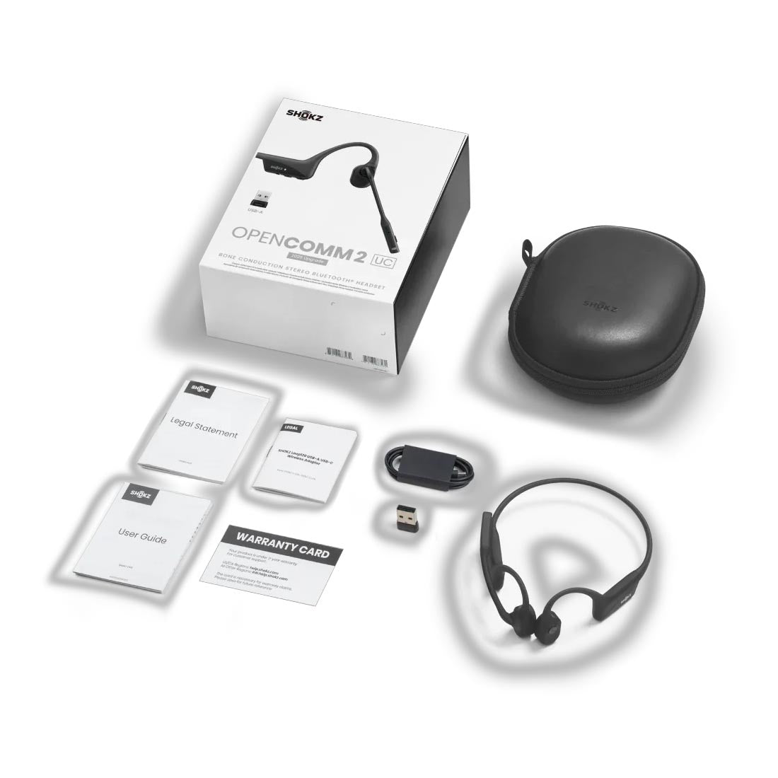 Shokz OpenComm2 Bone Conduction Stereo Bluetooth Headset - 2025