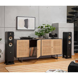 A hi-fi setup with Polk ES55 Tower Speakers