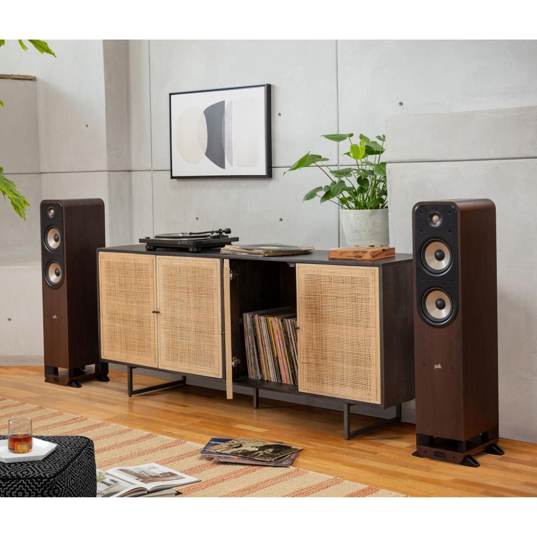 Hi-Fi setup with Polk ES55 Tower Speakers