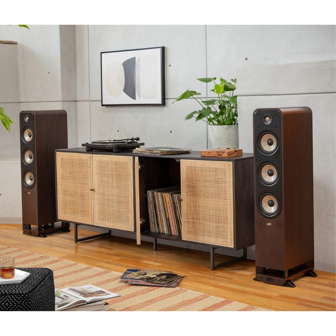 Polk Signature Elite ES60 Floor-Standing Speakers in a home audio setup