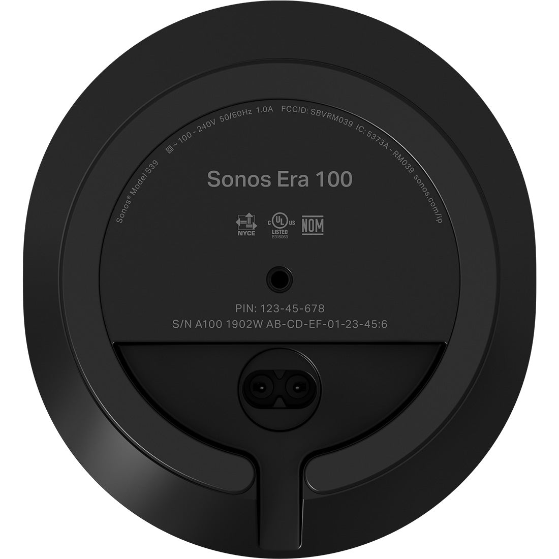 Sonos｜era 100 Sonos Era 100 (Black) Wireless powered speaker with Wi-Fi