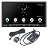  Sony XAV-AX3700 6.95" Digital Multimedia Receiver | SiriusXM SXV300V1C Connect Vehicle Tuner Bundle