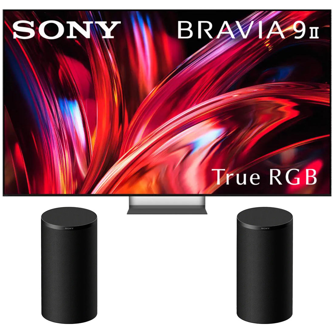 Sony BRAVIA 9 II True RGB 4K HDR Google TV with Gemini | SA-RS9 BRAVIA Theater 9 Rear Dolby Atmos Surround Sound Speakers - 2026 Bundle