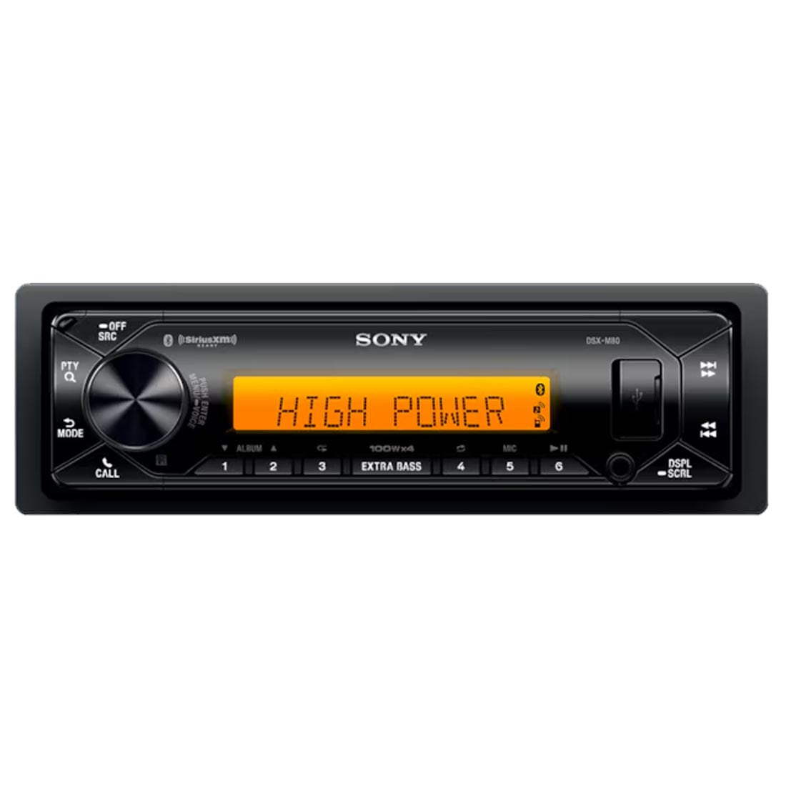 Sony DSX-M55BT Single-Din Digital Media Marine Receiver
