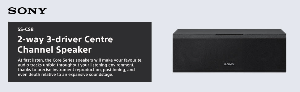 Sony SS-CS8 2-way 3-driver Center Channel Speaker