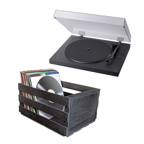 Sony PS-LX310BT USB Bluetooth Stereo Turntable | Ultralink ULPRC Record Storage Crate Bundle