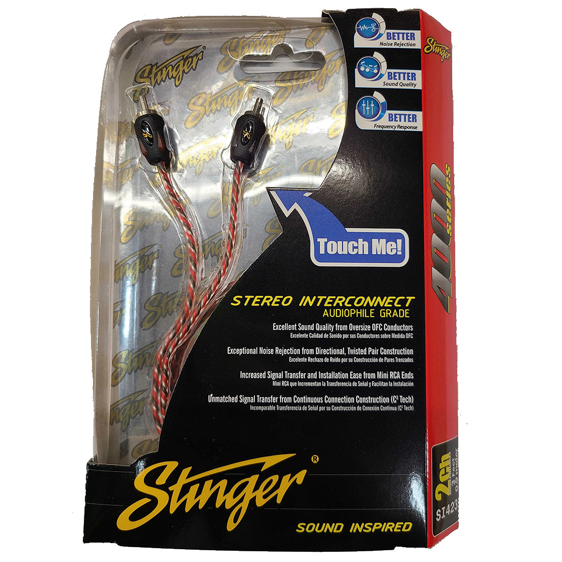 Stinger SI426 4000 Series 2 Channel 6 Foot RCA Interconnect Cable
