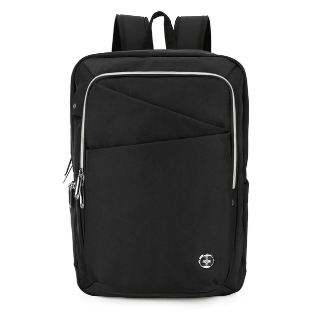 Swissdigital Design SD1006FB-01B KATY ROSE Backpack with SDD Finder - Black Platinum