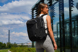 Swissdigital Design SD1006FB-01B KATY ROSE Backpack with SDD Finder - Black Platinum