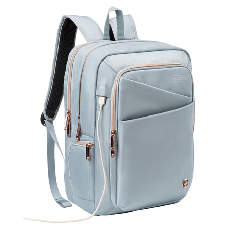Swissdigital Design SD1006FB KATY ROSE Teal Blue Backpack with SDD Finder