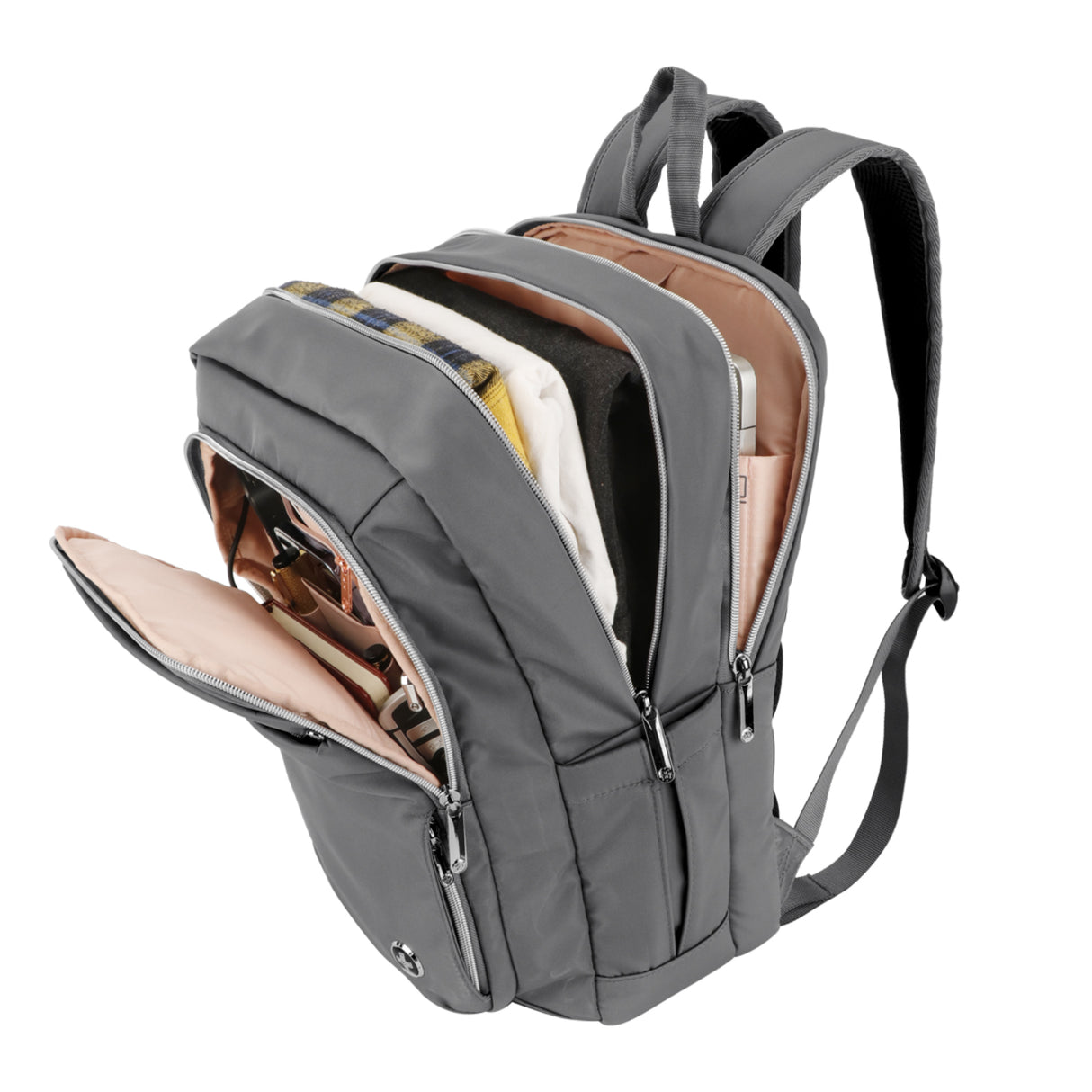 Swissdigital Design SD1006F-02 KATY ROSE Gray Backpack - Gray