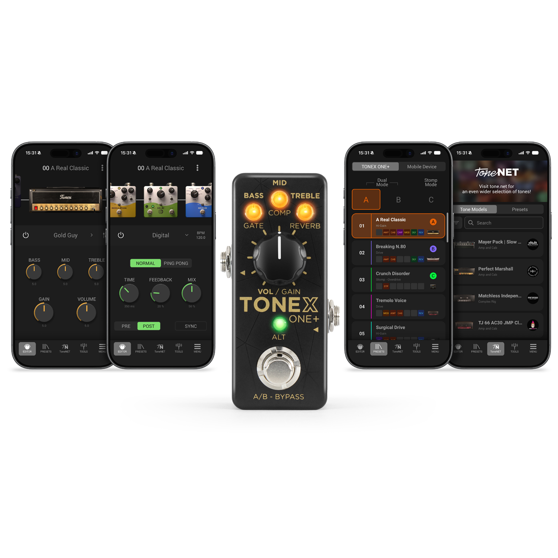 IK Multimedia TONEX ONE+ Guitar Amp Modeler Pedal 
