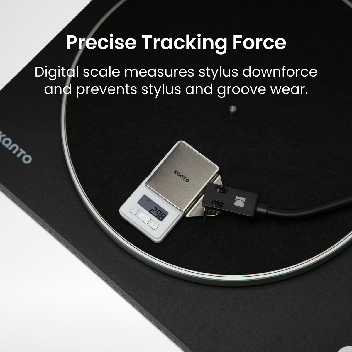 Kanto TT-AKIT Turntable Setup & Alignment Kit with Stylus Force Gauge - Black