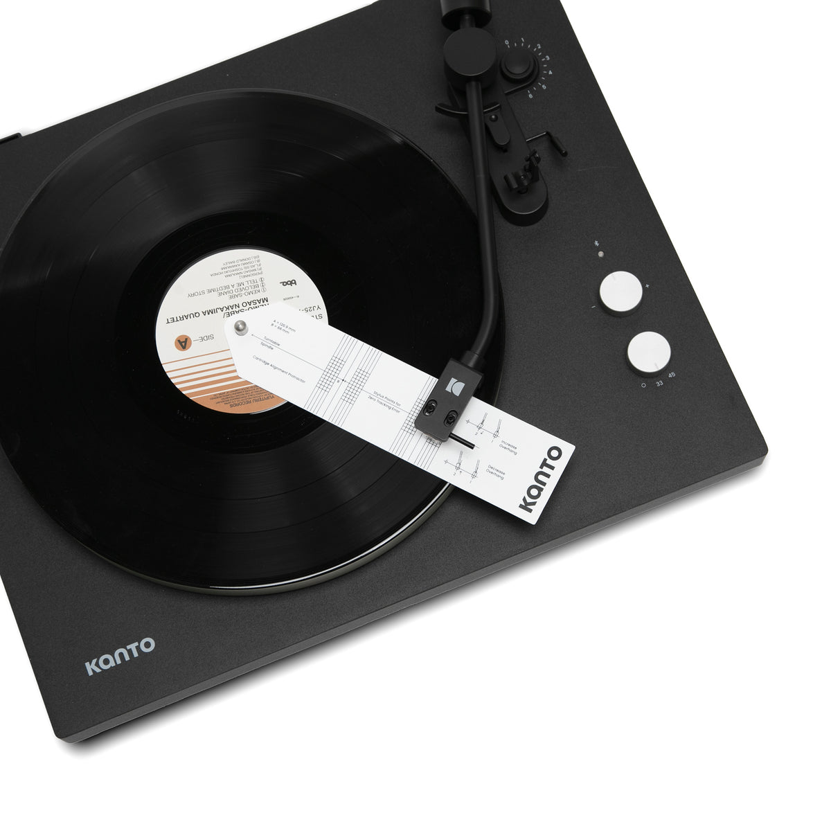 Kanto TT-AKIT Turntable Setup & Alignment Kit with Stylus Force Gauge - Black