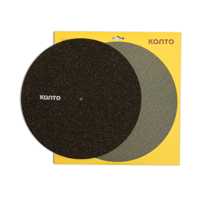 Kanto TT-CRM Cork & Rubber Turntable Mat with Anti-Static Design - Black
