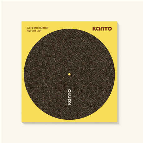 Kanto TT-CRM Cork & Rubber Turntable Mat with Anti-Static Design - Black