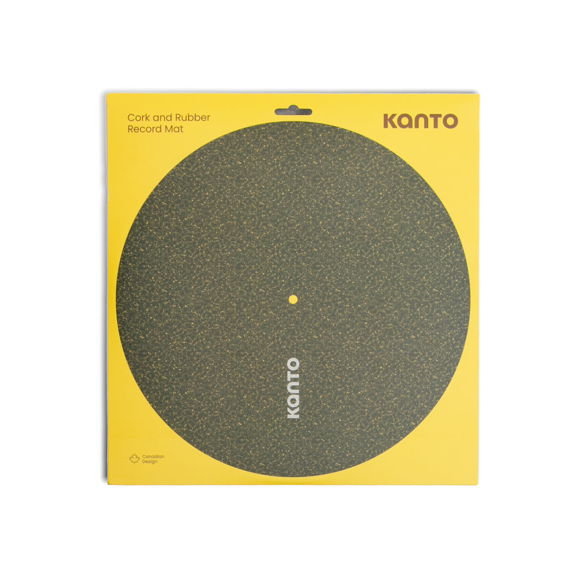 Kanto TT-CRM Cork & Rubber Turntable Mat with Anti-Static Design - Black