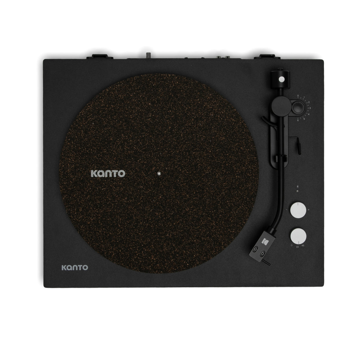 Kanto TT-CRM Cork & Rubber Turntable Mat with Anti-Static Design - Black