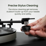 Kanto TT-GKIT Record And Stylus Cleaning Kit with Silicone Dust Roller - Black