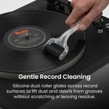 Kanto TT-GKIT Record And Stylus Cleaning Kit with Silicone Dust Roller - Black