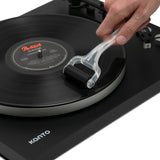 Kanto TT-GKIT Record And Stylus Cleaning Kit with Silicone Dust Roller - Black