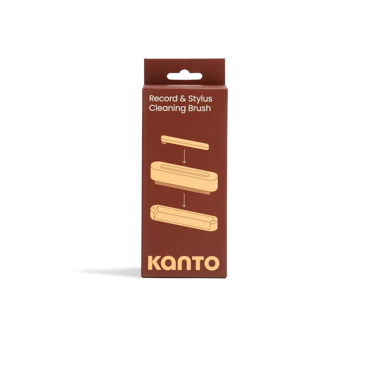 Kanto TT-SB 2-In-1 Record And Stylus Cleaning Brush with Carbon Fiber - Black
