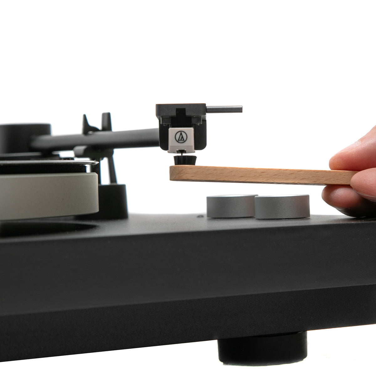 Kanto TT-SB 2-In-1 Record And Stylus Cleaning Brush with Carbon Fiber - Black