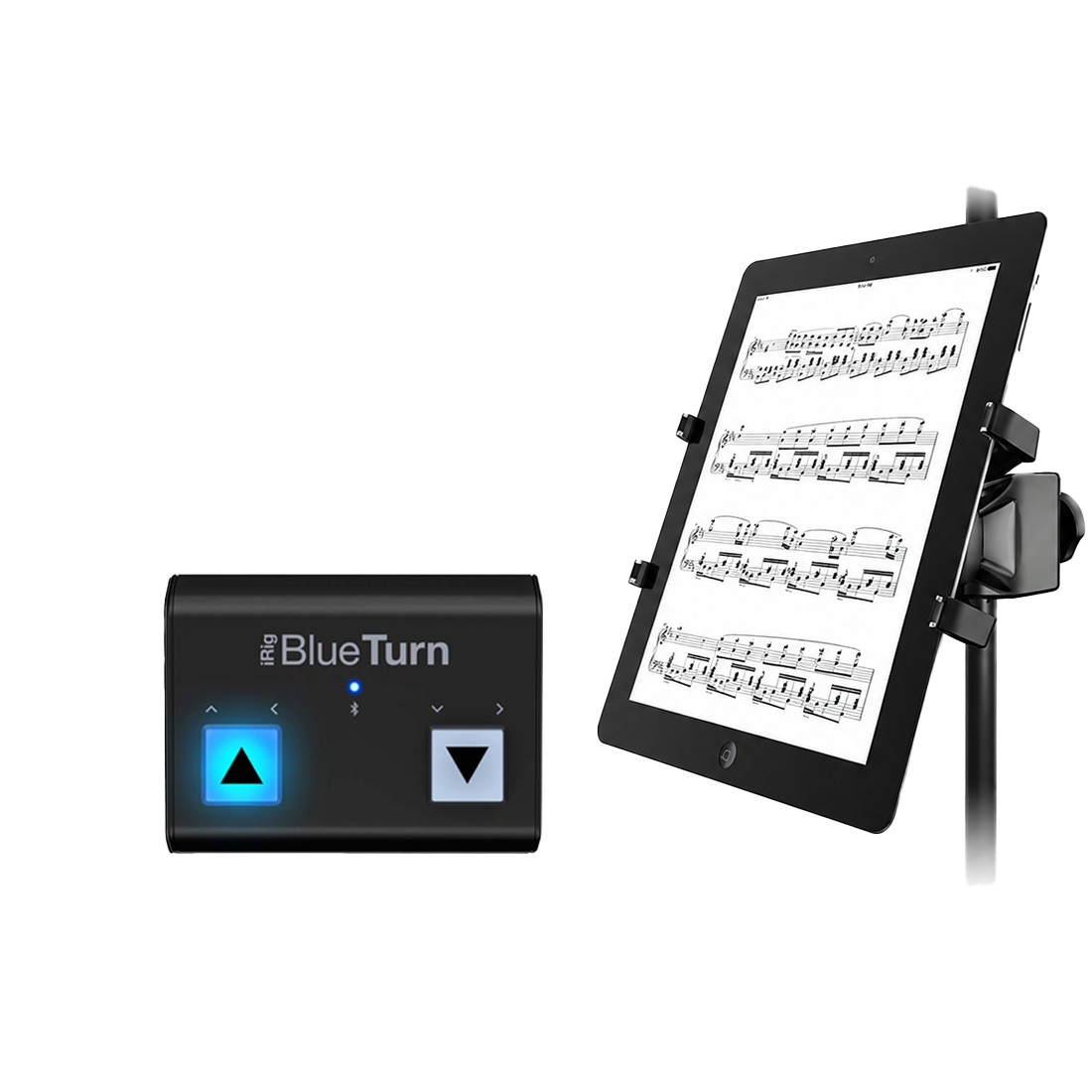 iKlip Xpand Tablet Mic Stand Mount Holder  | iRig BlueTurn - Bundle