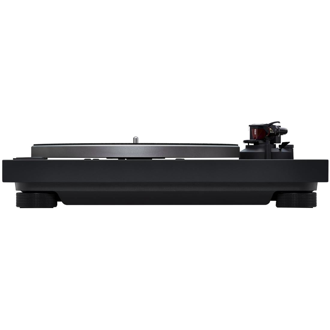 Technics SL-50C turntable in Black finish from side