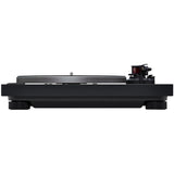 Technics SL-50C turntable in Black finish from side