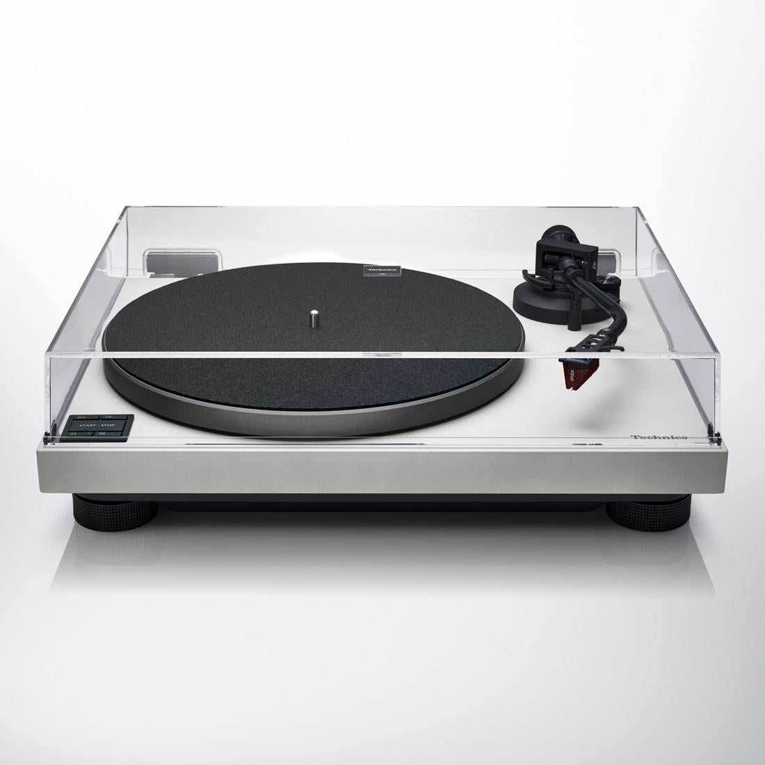 Technics SL-50C turntable in White with dust cover