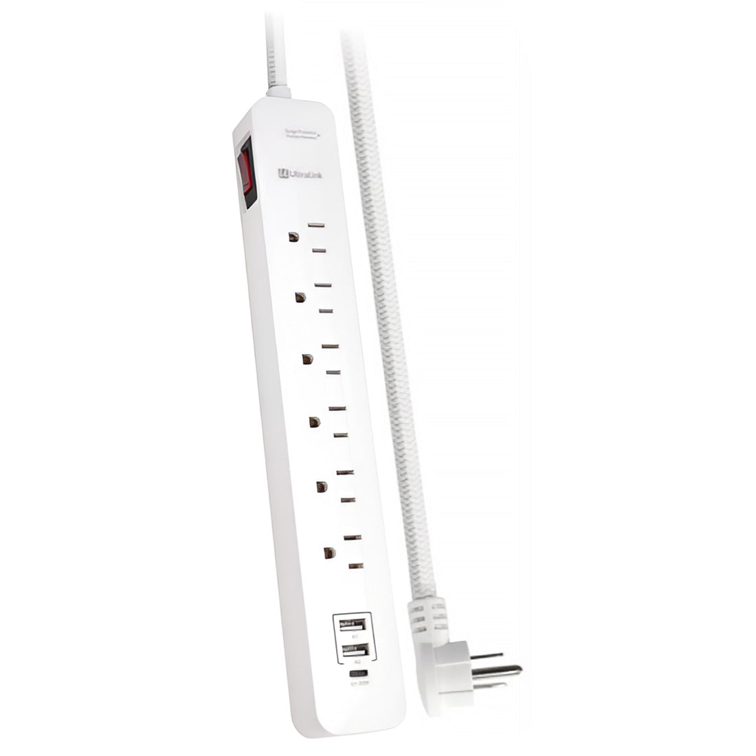 Ultralink ULPSP6 Surge Protector - 6 AC Outlet - 3 USB