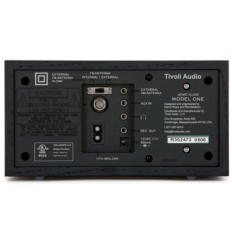 Tivoli M1BBS Model One AM/FM Table Radio - Black