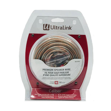 UltraLink ULS1650 Caliber 16AWG 50 Feet Premium Speaker Wire