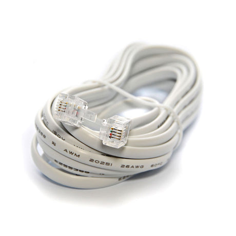 Ultralink UHS76WH Home Telephone Line Cord Modular Plugs – 12FT
