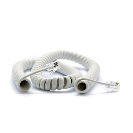 Ultralink UHS87WH Telephone Coil Cord – 12FT – White