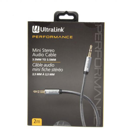 Ultralink ULP2AUX2 Mini Stereo AUX Audio Cable 3.5mm - 3.5mm - 2 Metres