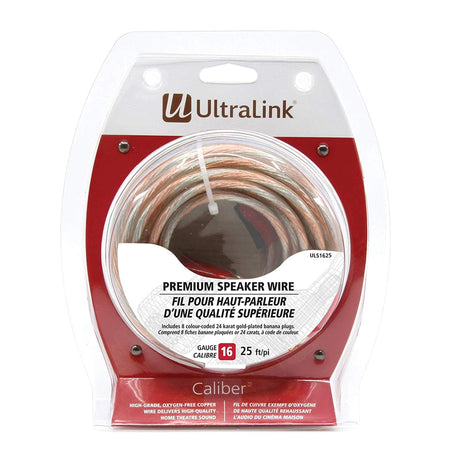 Ultralink ULS1625 Caliber 16AWG Premium Speaker Wire – 25 Feet